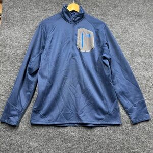 THE NORTH FACE Jacket Men's Size Large 1/4 Zip Fleece High-Neck Navy